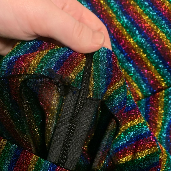 Dolls Kill Pants & Jumpsuits Elsie Fred Rainbow Glitter Flares Poshmark